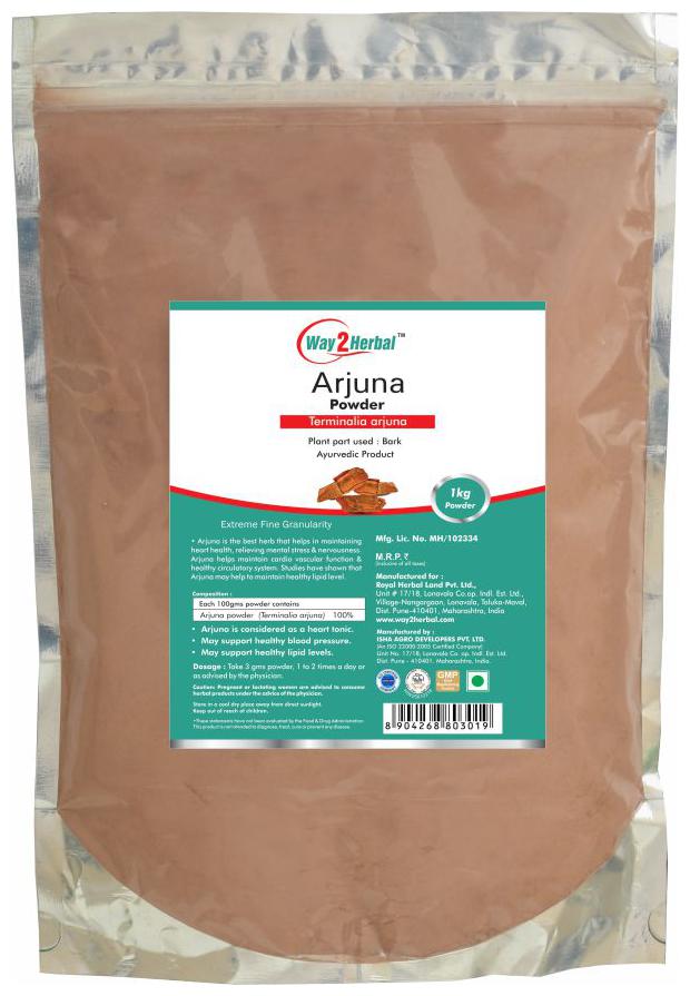 

Way2Herbal Arjuna Powder - 1 kg powder