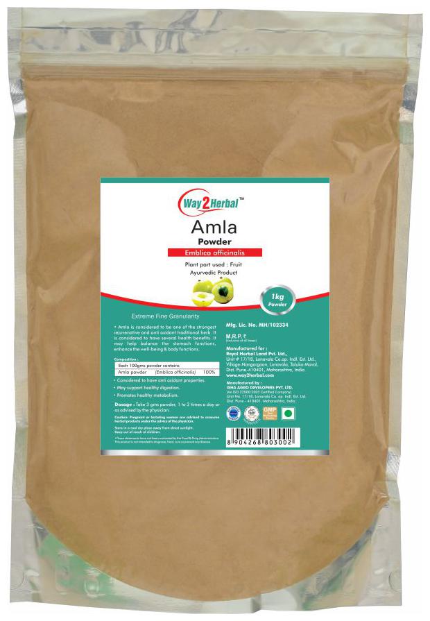 

Way2Herbal Amla Powder - 1 kg Immunity Immunity Booster