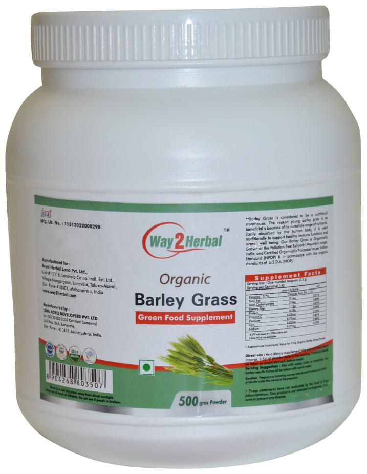 

Way2Herbal Barley Grass 500 g Powder