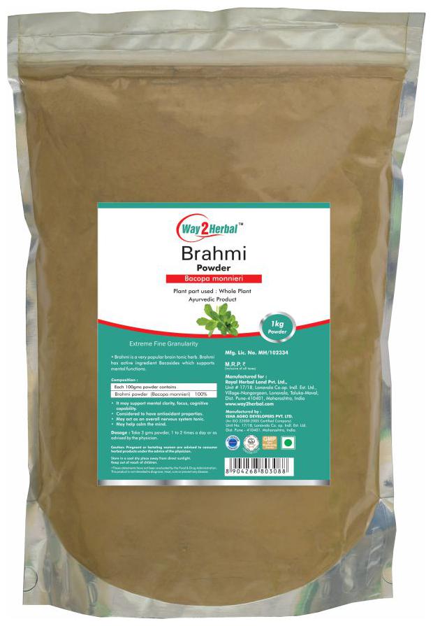 

Way2Herbal Brahmi Powder - 1 kg powder