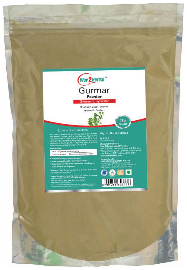

Way2Herbal Gurmar Powder - 1 kg powder