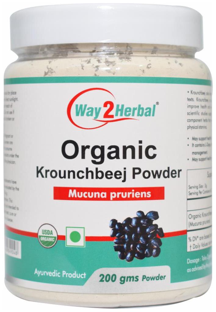 

Way2herbal Kaunch Beej Powder - 200g Kapikachu Beej Powder