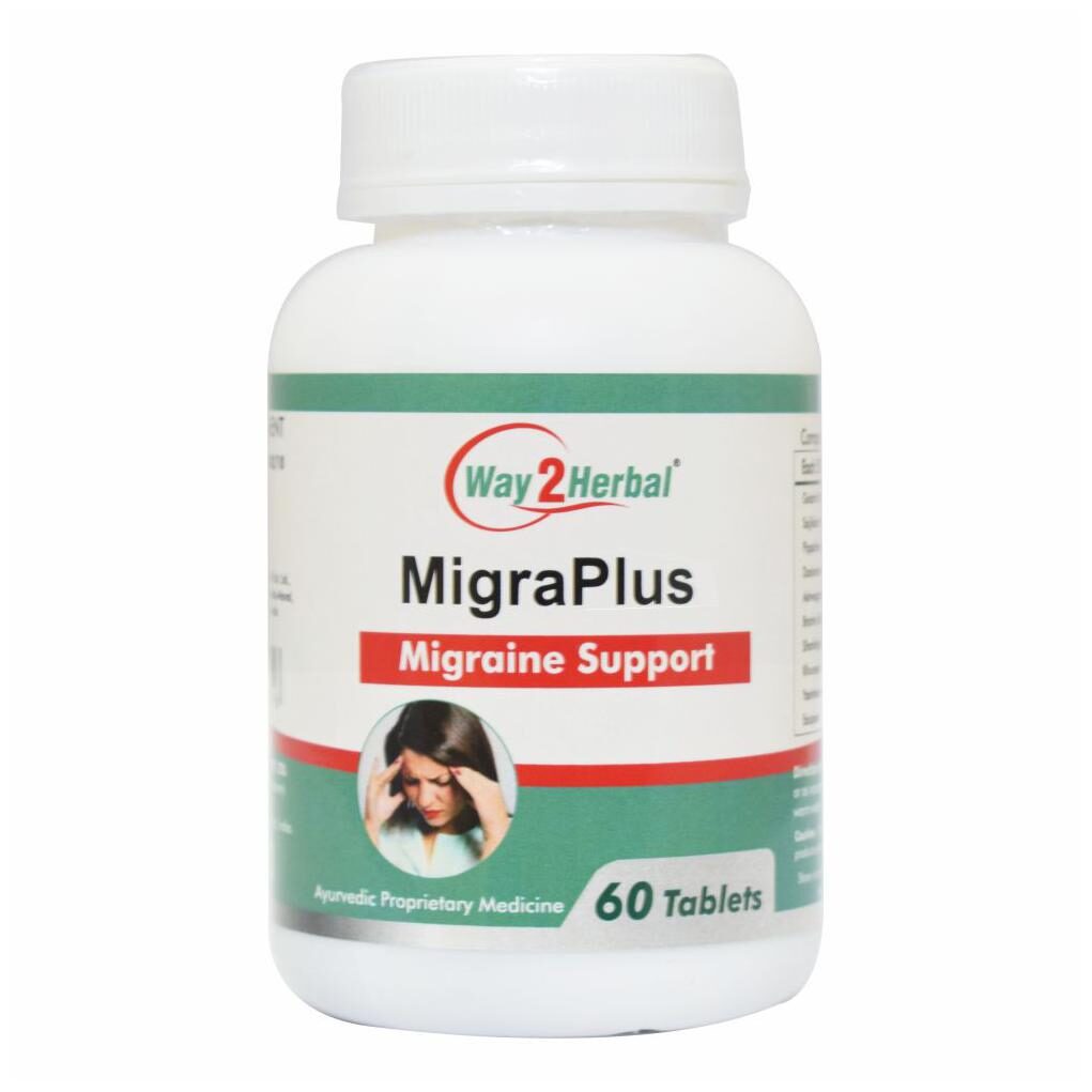 

Way2Herbal Migra Plus Migrain Support 60 Tablets