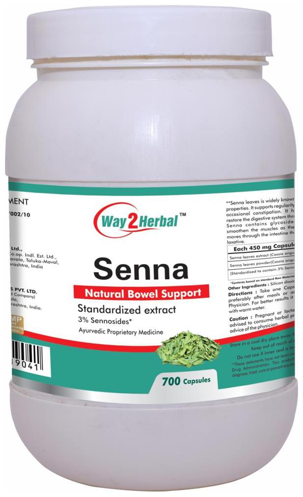 

Way2herbal Senna 700 Capsules Pack