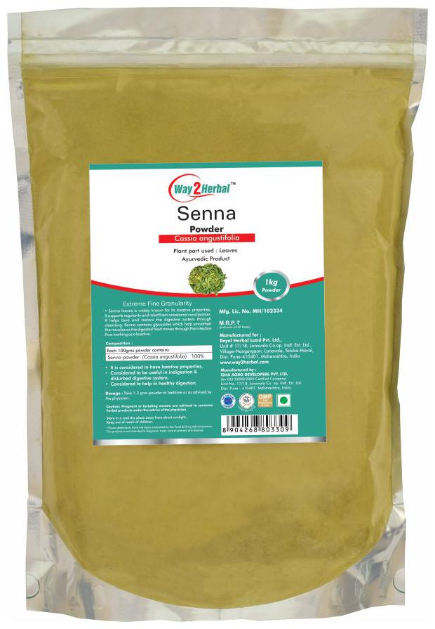 

Way2Herbal Senna powder - 1 kg powder