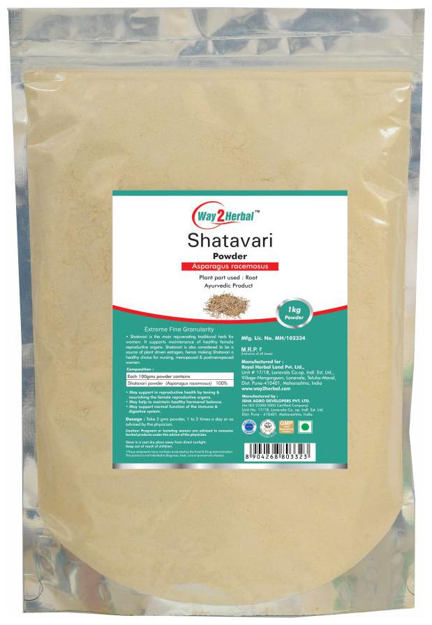 

Way2Herbal Shatavari Powder - 1 kg powder