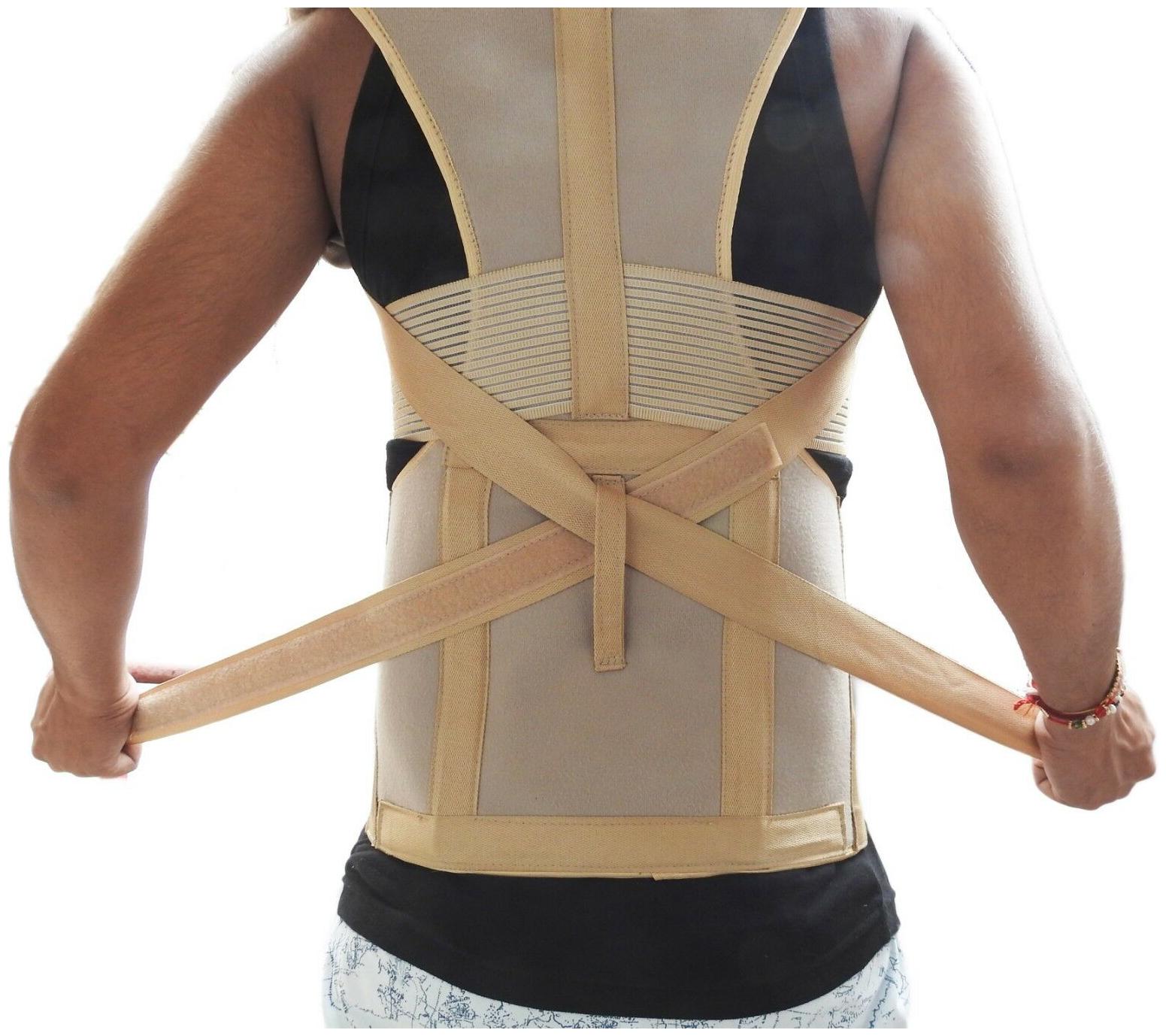 

WC Lumbar Back Spiral Support Brace Back Pain Relief Posture Brace B105