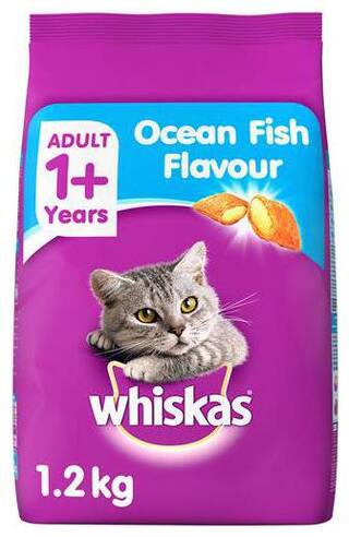 Buy Whiskas Dry Cat Food Ocean Fish Flavour For Adult Cats 1