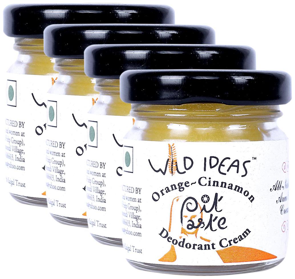 

Wild Ideas Pit Paste Deodorant Cream Orange Cinnamon 30 g (Pack of 4)
