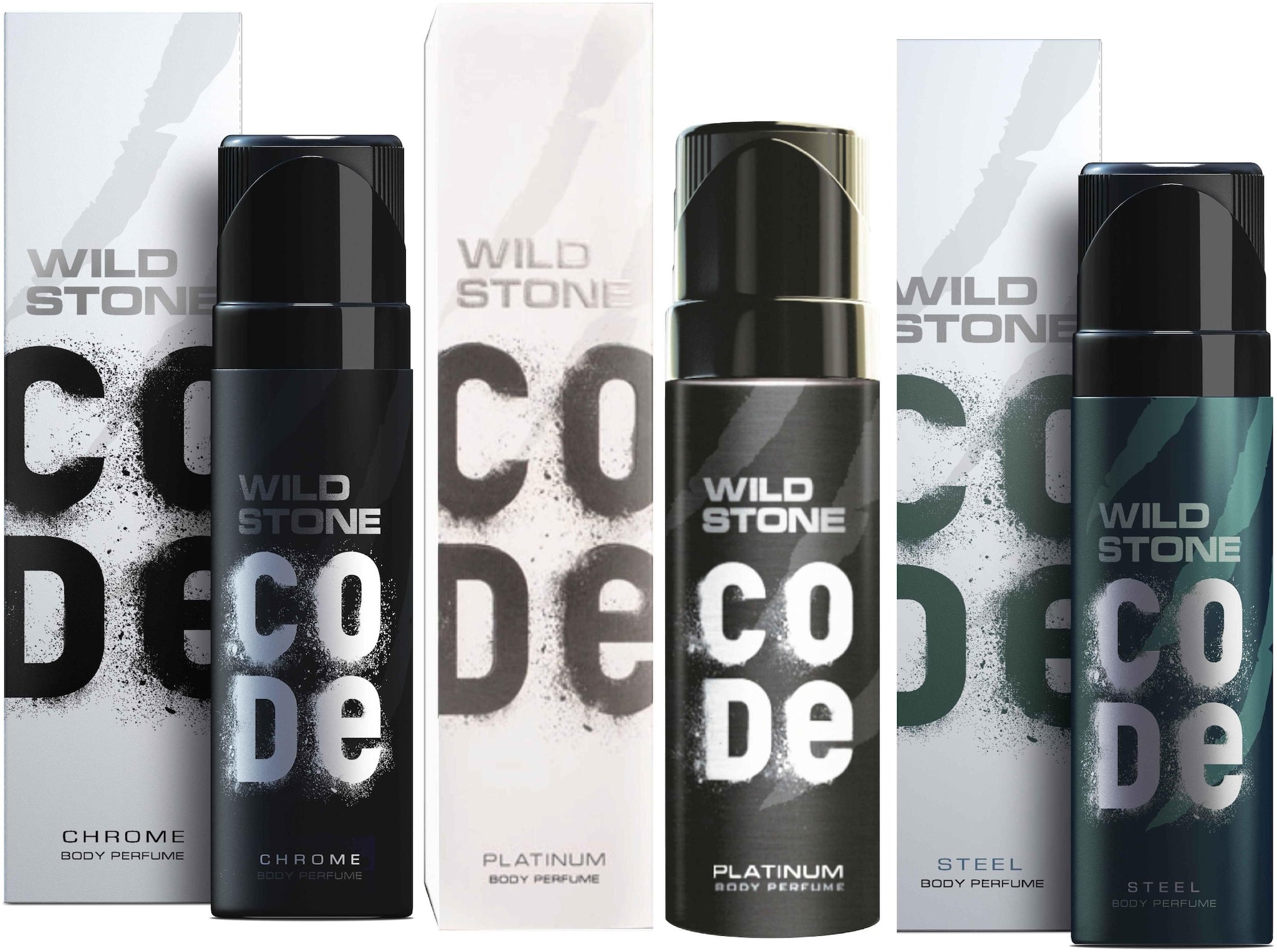 

Wild Stone Code Chrome Platinum Steel Combo