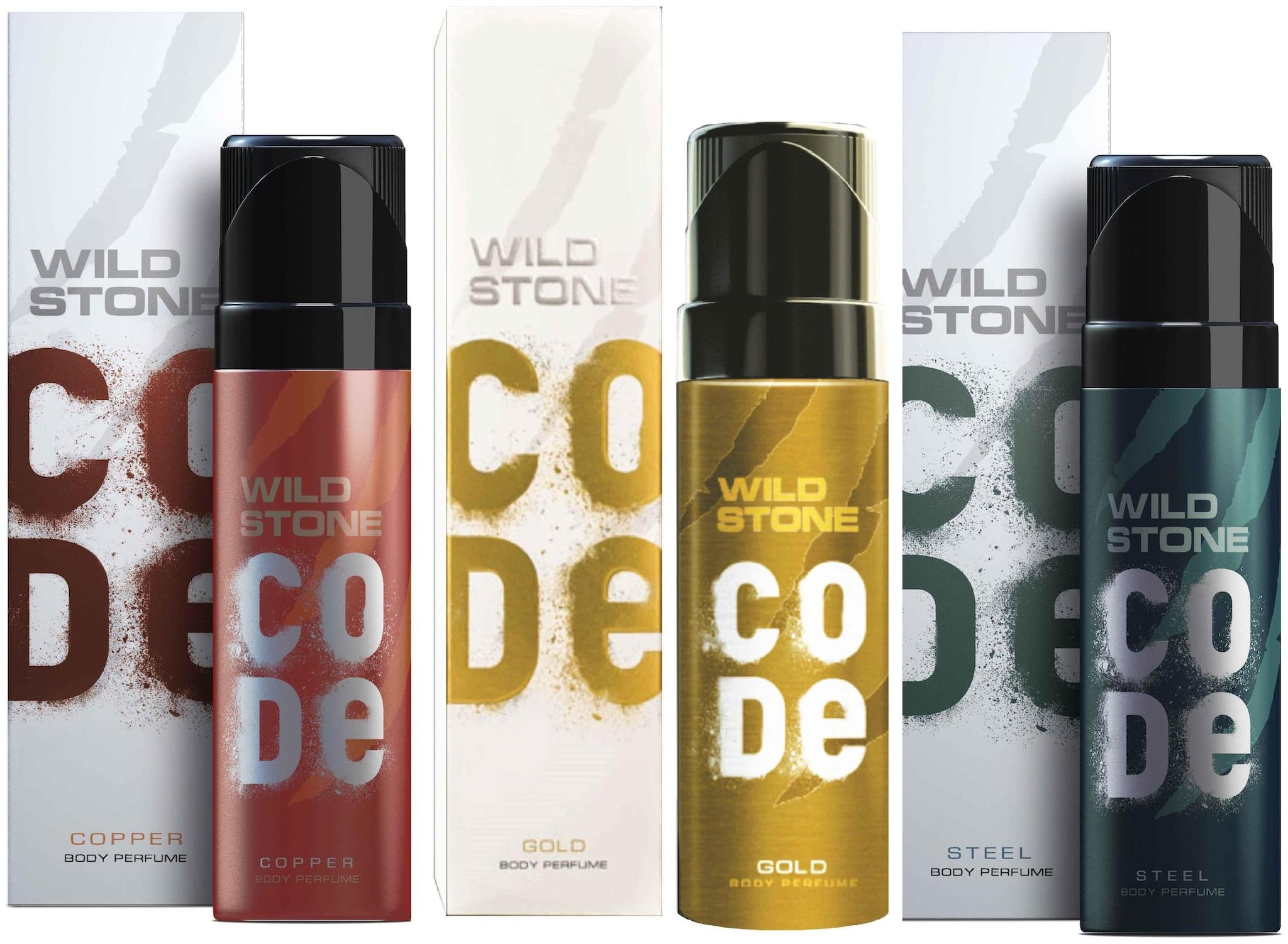 

Wild Stone Code Copper Gold Steel Combo