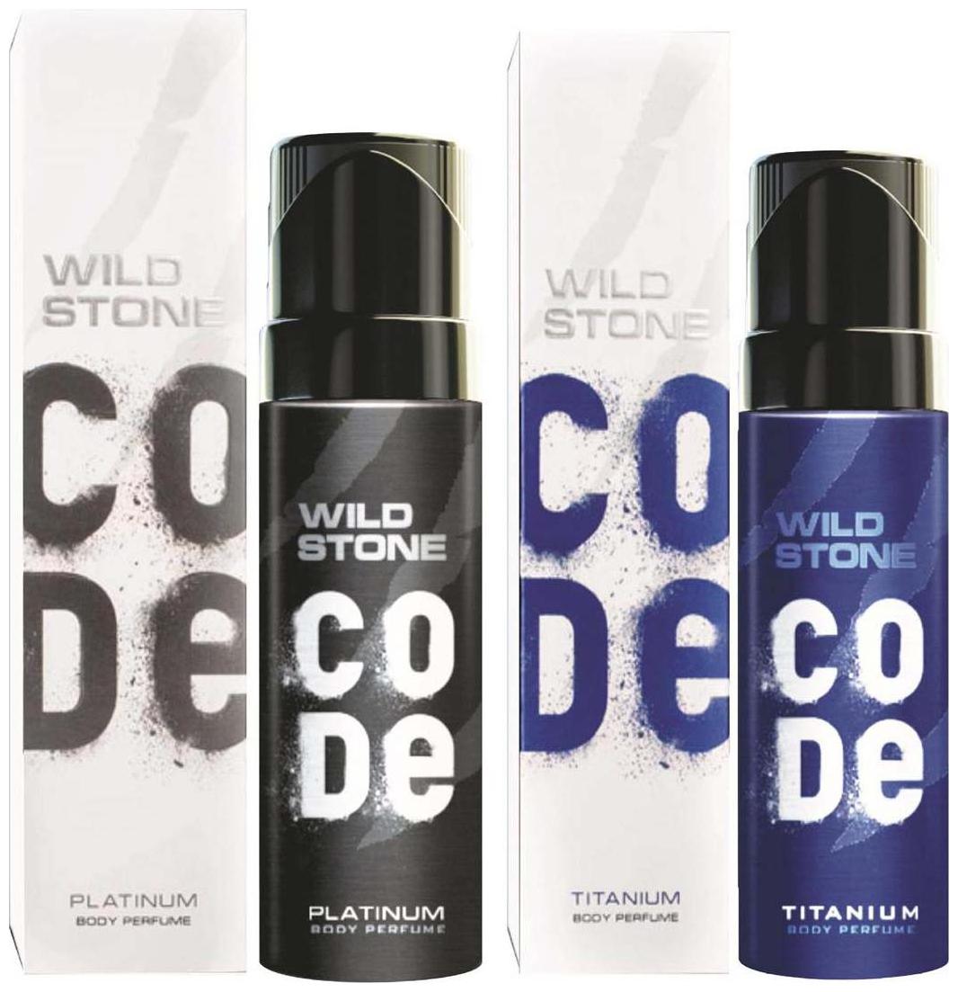 

Wild stone Code ( Platinum Titanium ) Body perfume - 120 ml Each
