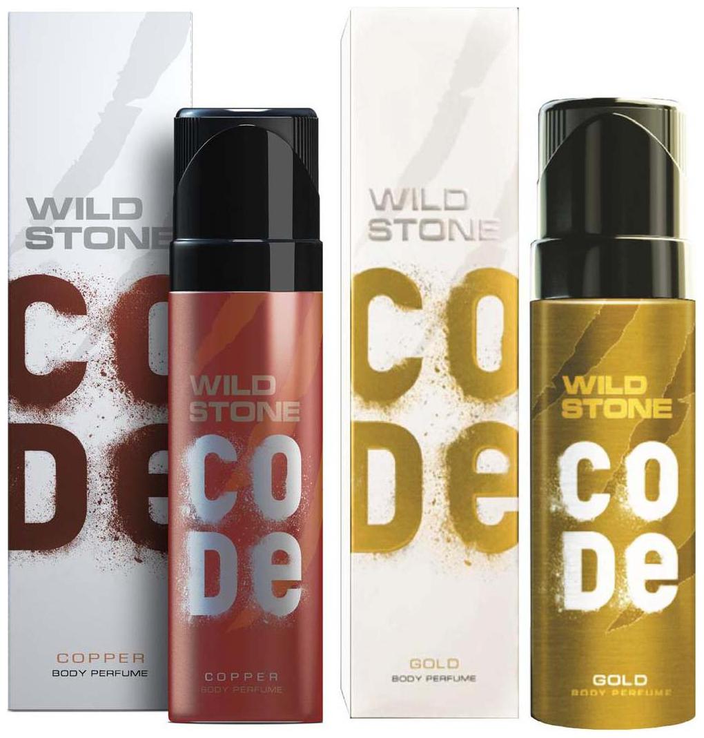 

Wild stone Code ( Copper Gold ) Body perfume - 120 ml Each