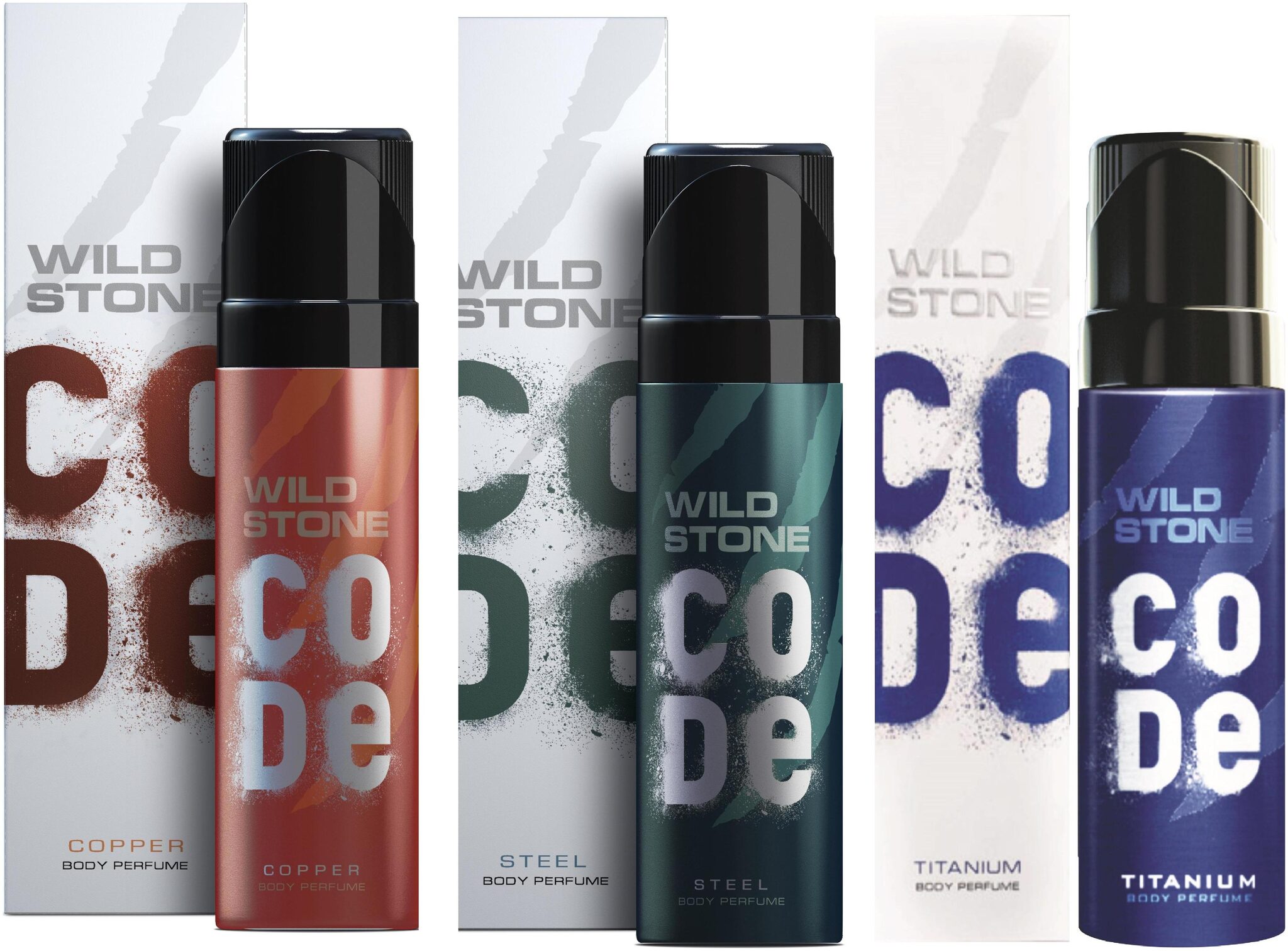 

Wild Stone Code Copper Steel Titanium Combo