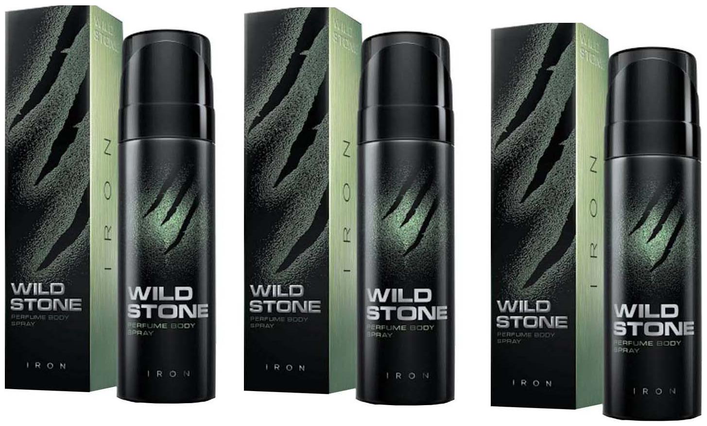 

Wild Stone Iron Perfume Body Spray For Men (Pack of 3) 120 ml Each