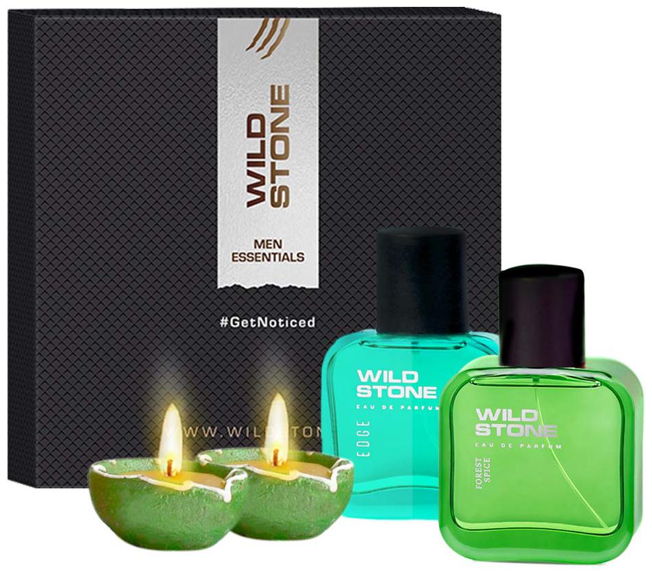 

Wild Stone Diwali Hamper with Forest Spice Perfume 30ml Edge Perfume 30ml and 2 Diya) (Pack of 4)