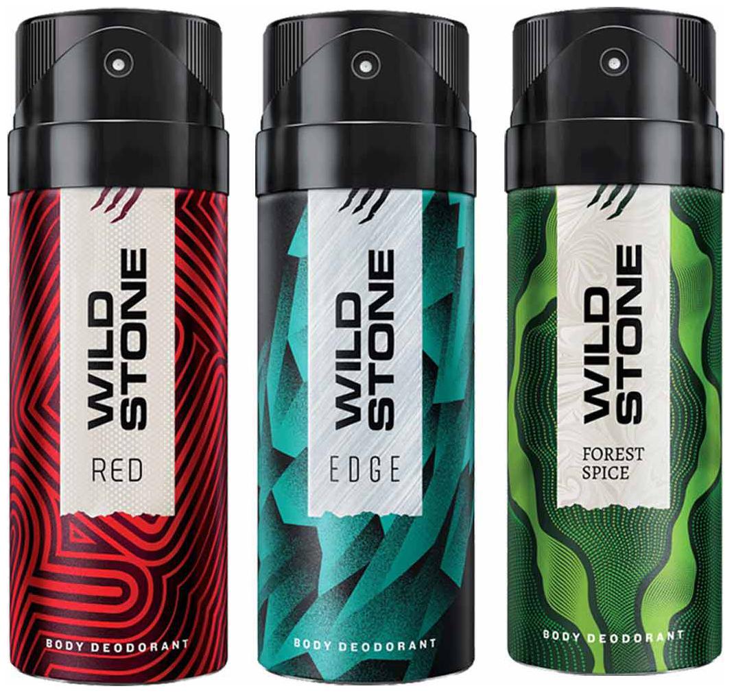 

Wild Stone Edge Forest Spice And Red Deodorant For Men 150 ml (Pack Of 3)