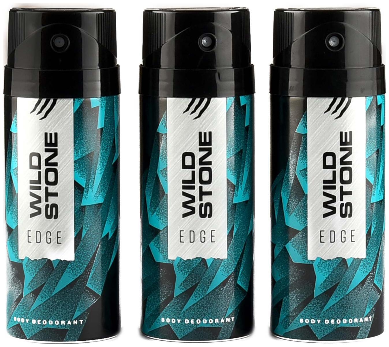 

Wild Stone Edge Deodorant For Men 150 ml (Pack Of 3)