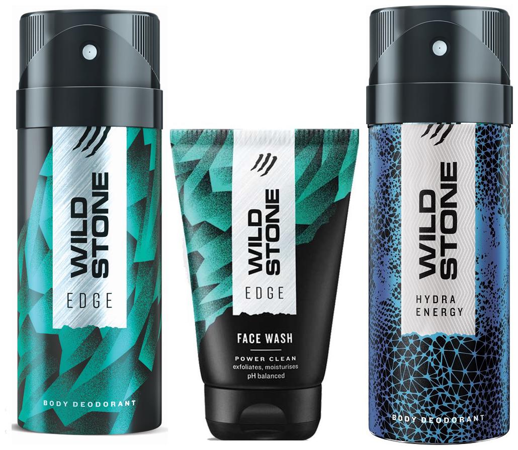 

Wild Stone Edge Facewash Edge and Hydra Energy Deodorant (Pack of 3)