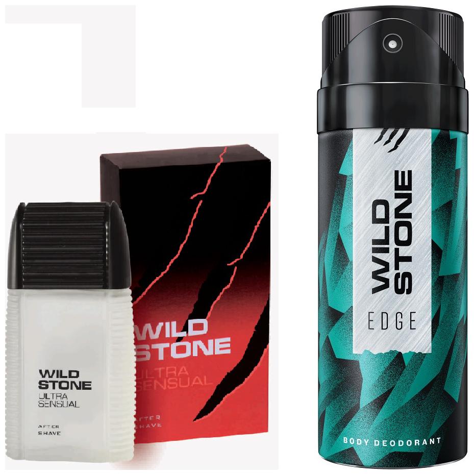 

Wild Stone Edge Deodorant (150 ml) And Ultra Sensual Aftershave Lotion (50 ml) (Pack of 2)