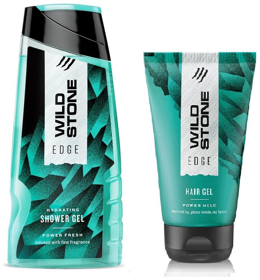 

Wild Stone Edge Shower Gel (100 ml ) and Hairgel (50 ml) For Men - Pack of 2