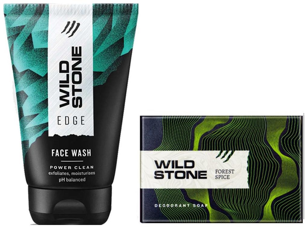 

Wild Stone Edge Face Wash (100 ml) and Forest Spice Soap (125 g ) For Men Pack of 2
