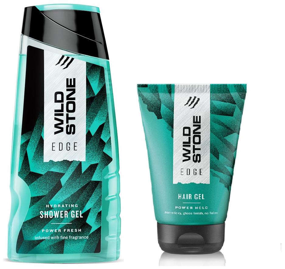 

Wild Stone Edge Shower Gel (200 ml ) and Hairgel (50 ml) For Men - Pack of 2