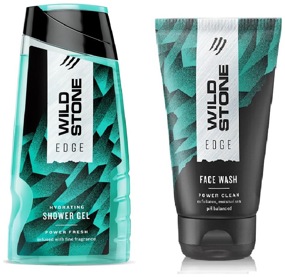 

Wild Stone Edge Shower Gel (100 ml ) and Face wash (100 ml) For Men - Pack of 2