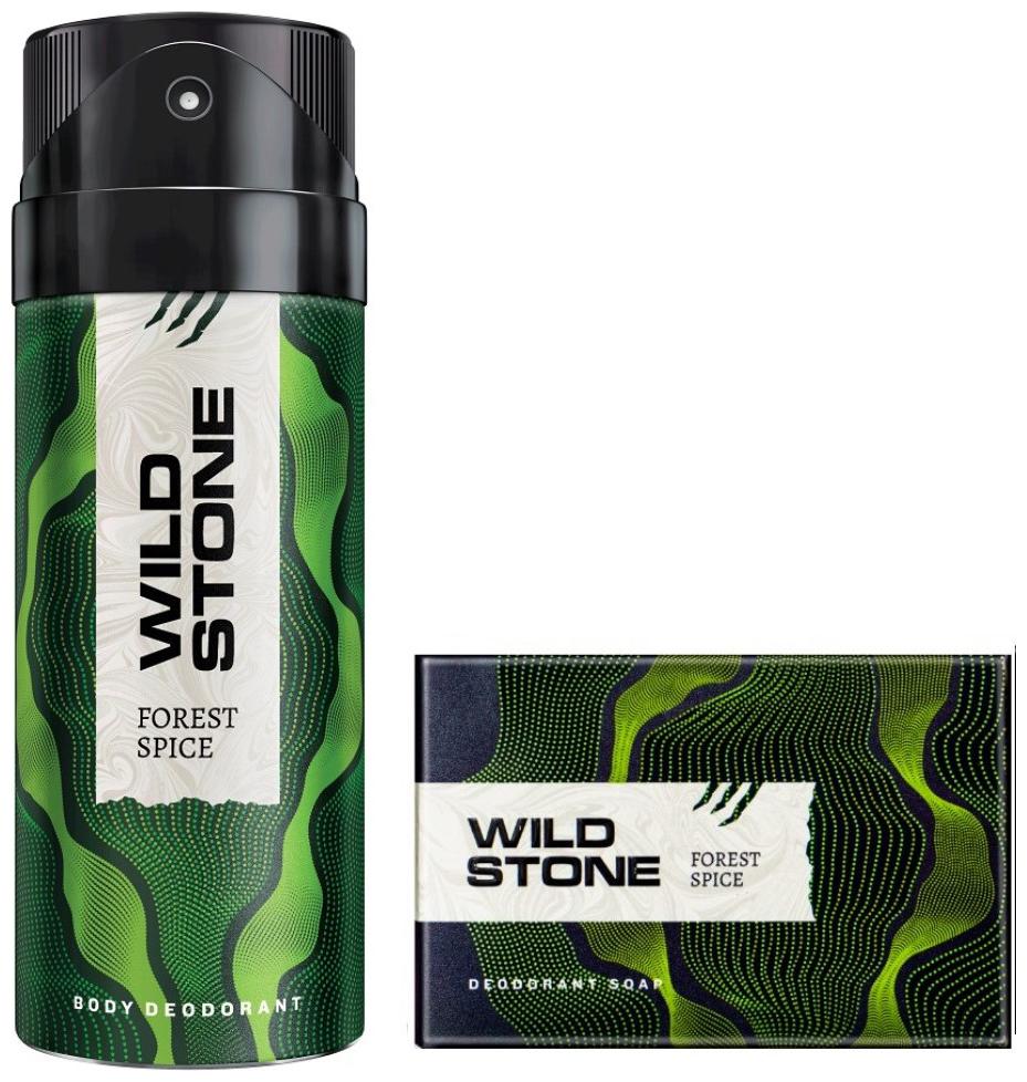 

Wild Stone Forest Spice Deodorant(150ml ) and Soap(125g ) Pack of 2