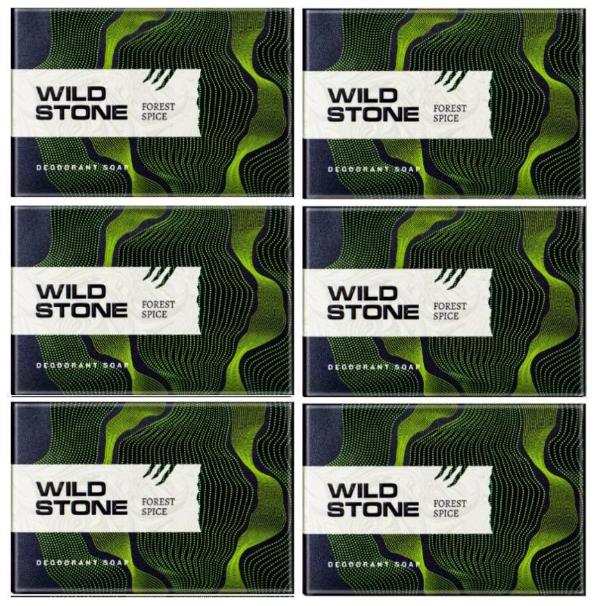 

Wild Stone Forest Spice Soap Combo for Men Pack of 6 (100 g each)