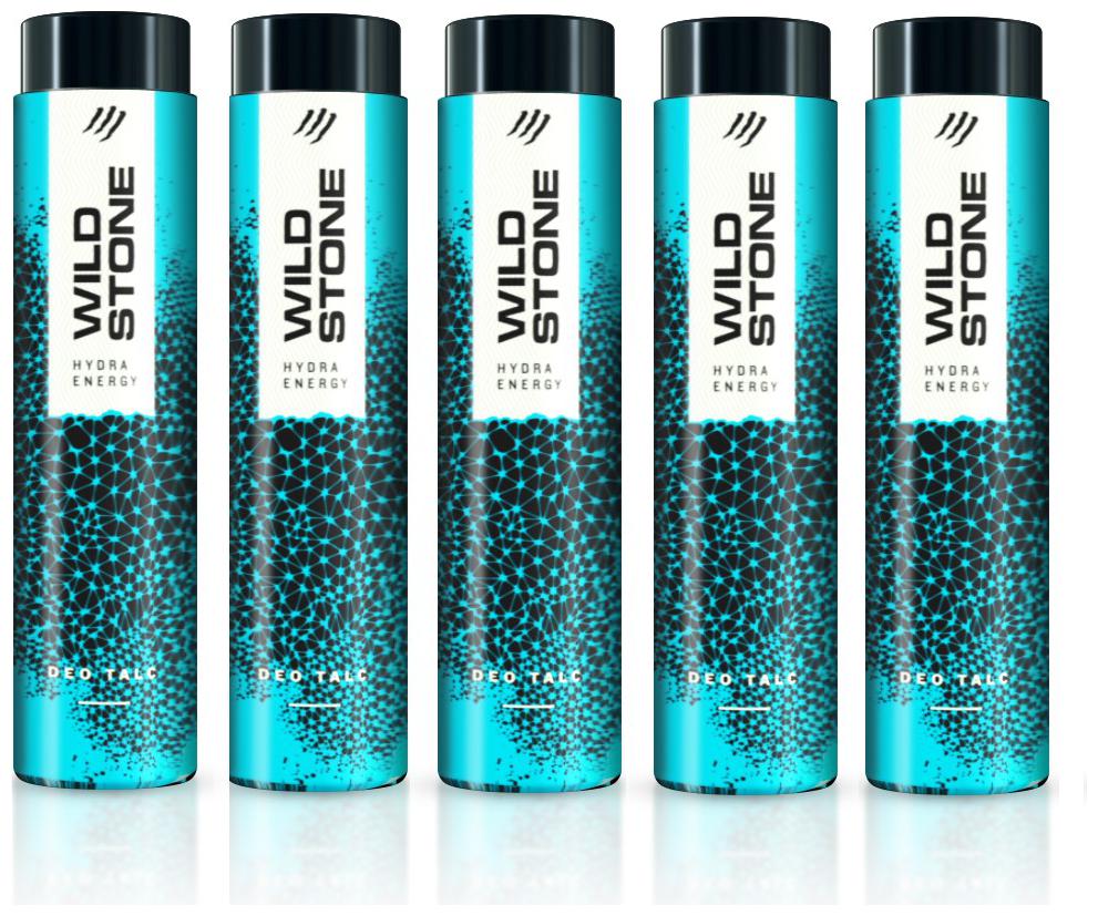 

Wild Stone Hydra Energy Talcum For Men Pack of 5 (100g each)