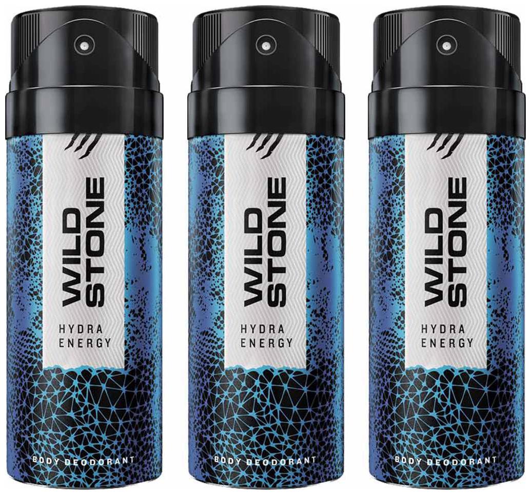 

Wild Stone Hydra Energy Deodorant For Men 150 ml (Pack Of 3)