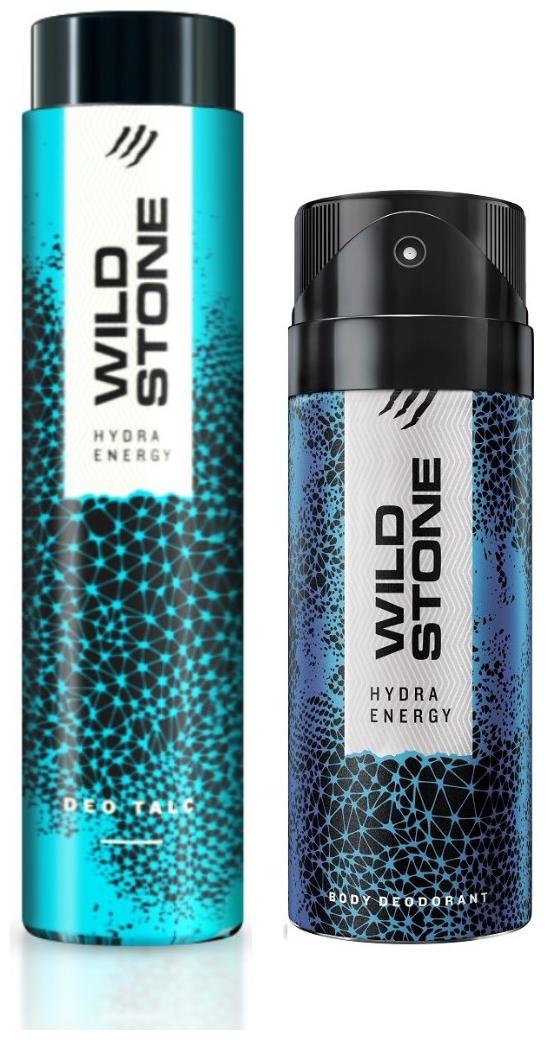 

Wild Stone Hydra Energy Talc (300 g) and Hydra Energy Deodorant (150 ml ) for men- Pack of 2