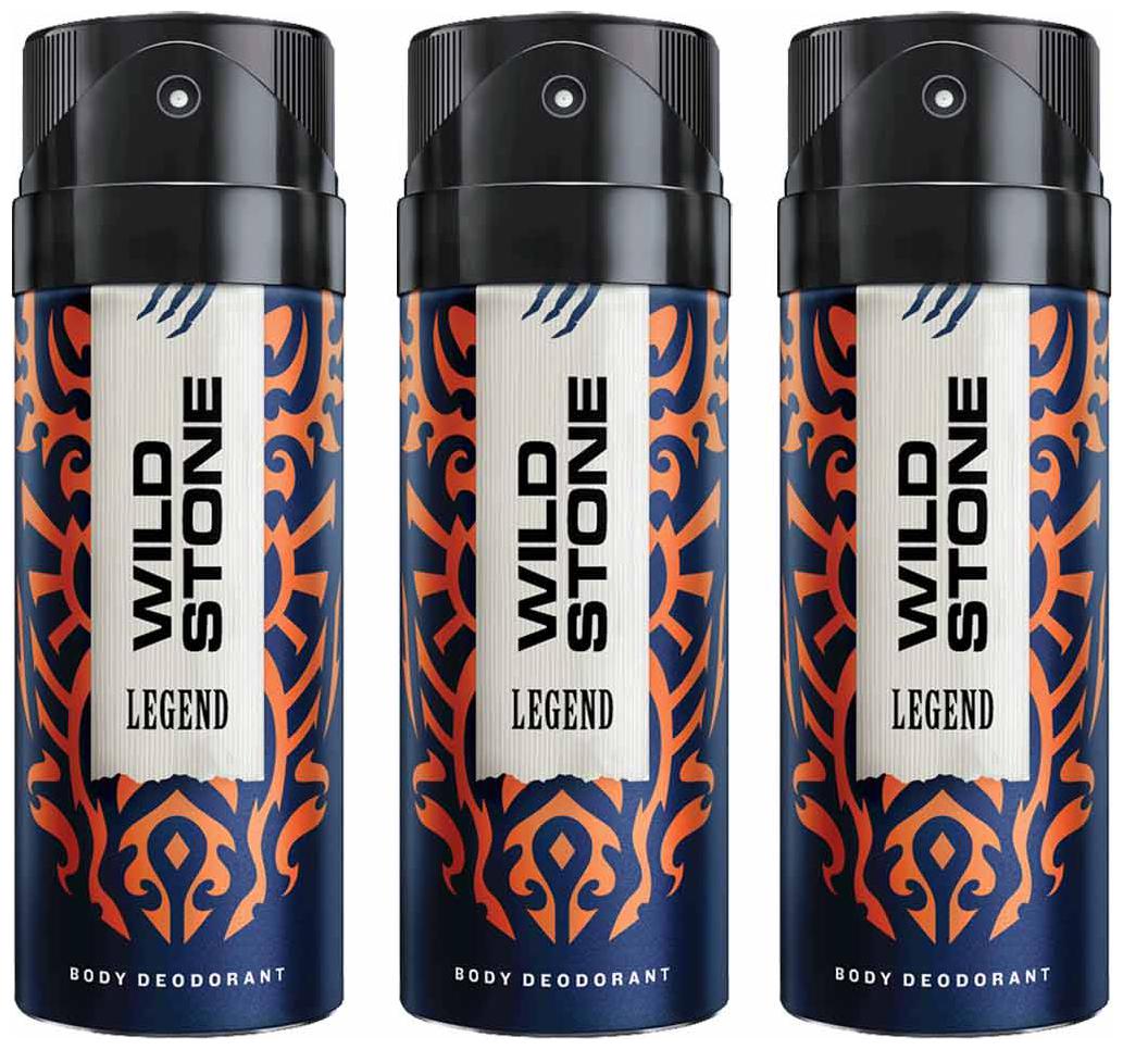 

Wild Stone Legend Deodorant Spray - For Men (450 ml Pack Of 3)