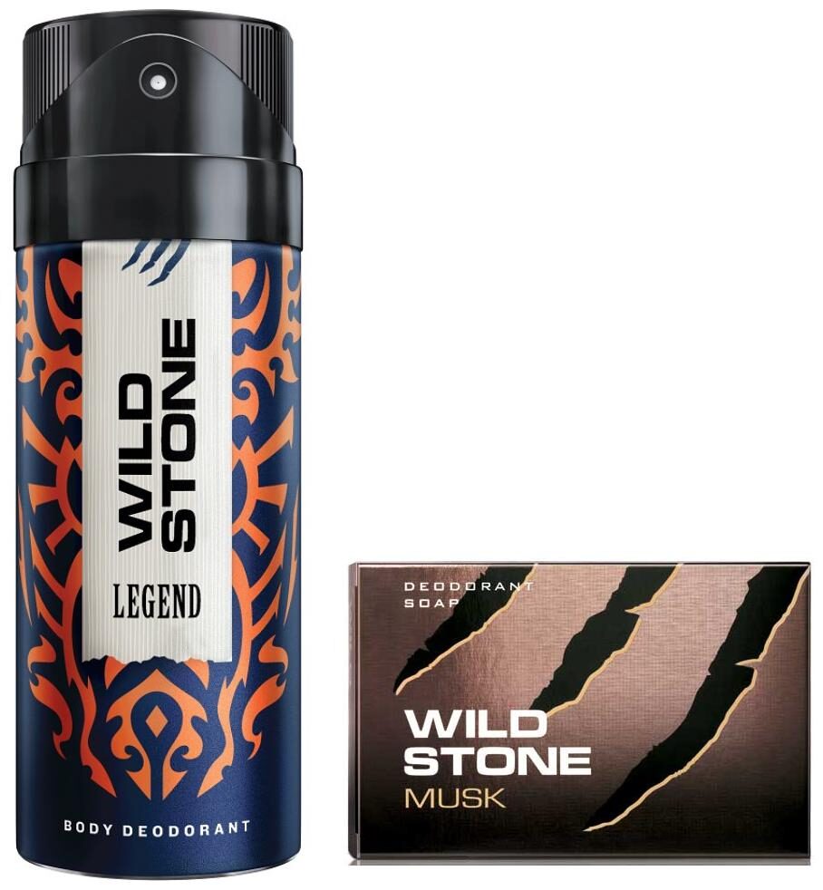 

Wild Stone Legend Deodorant(150ml ) and Musk Soap(125g ) Pack of 2