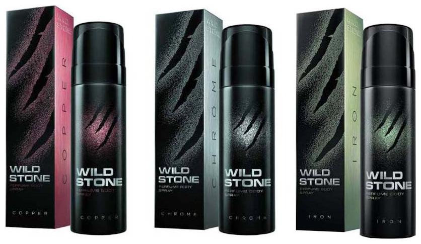 

Wild Stone Chrome Copper And Iron Perfume Body Spray Combo Pack of 3 (120 ml Each)