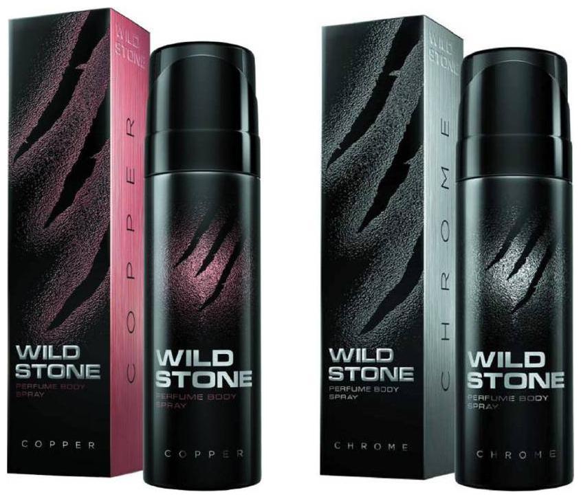 

Wild Stone Chrome And Copper Perfume Body Spray Combo Pack 2 (120 ml Each)