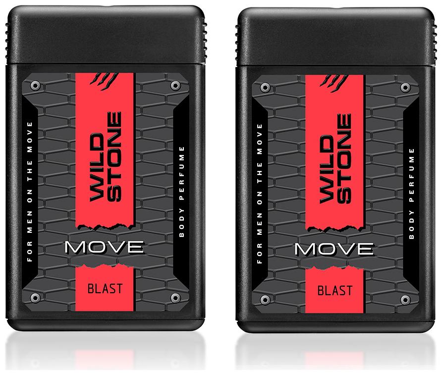 

Wild Stone Move Blast Pocket Perfumes For Men - 18 ml each (Pack of 2)