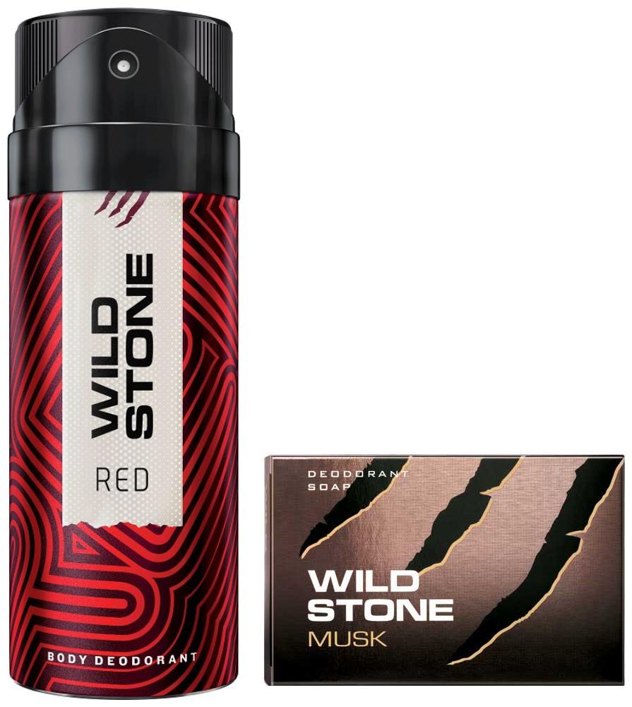 

Wild Stone Red Deodorant(150ml ) and Musk Soap(125g ) Pack of 2