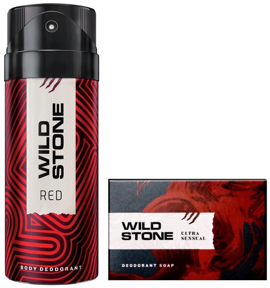 

Wild Stone Red Deodorant(150ml ) and Ultra Sensual Soap(125g ) Pack of 2