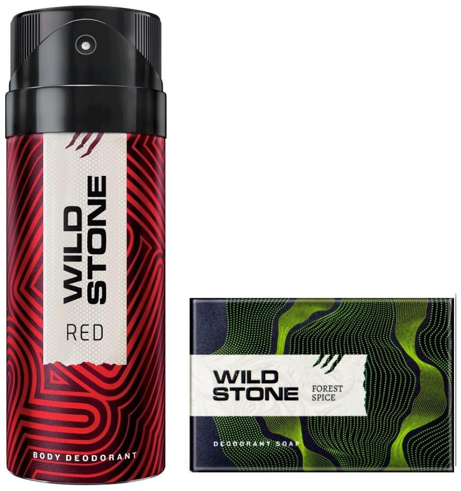 

Wild Stone Red Deodorant(150ml ) and Forest Spice Soap(125g) Pack of 2