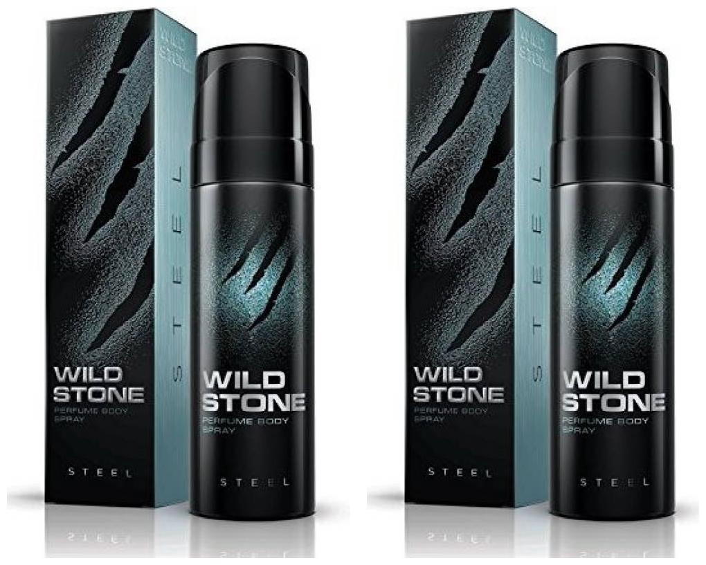 

Wild Stone Steel Body Perfume For Men - 120 ml Each (Pack Of 2)