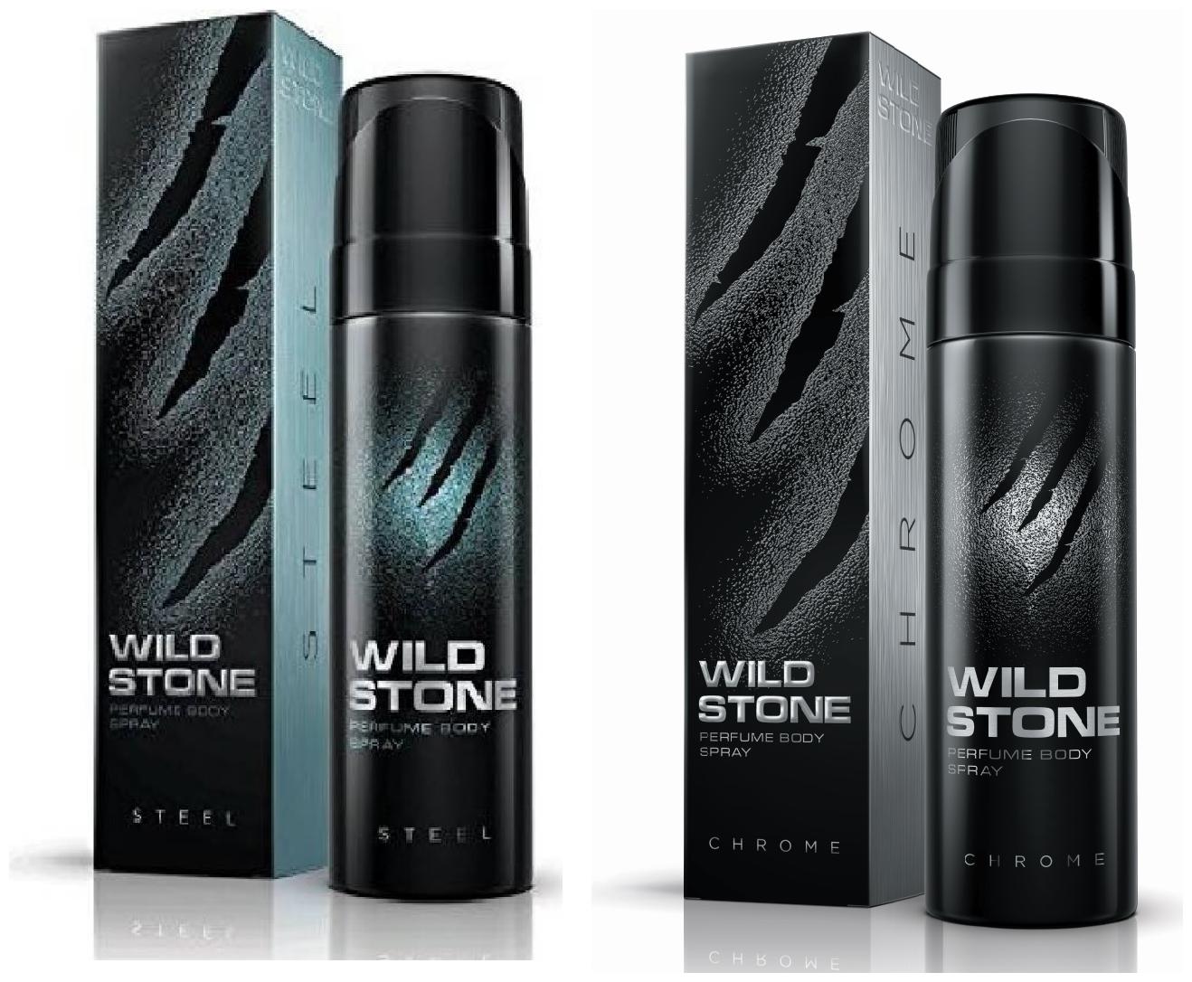 

Wild Stone Steel And Chrome Body Perfume For Men - 120 ml Each (Pack Of 2)
