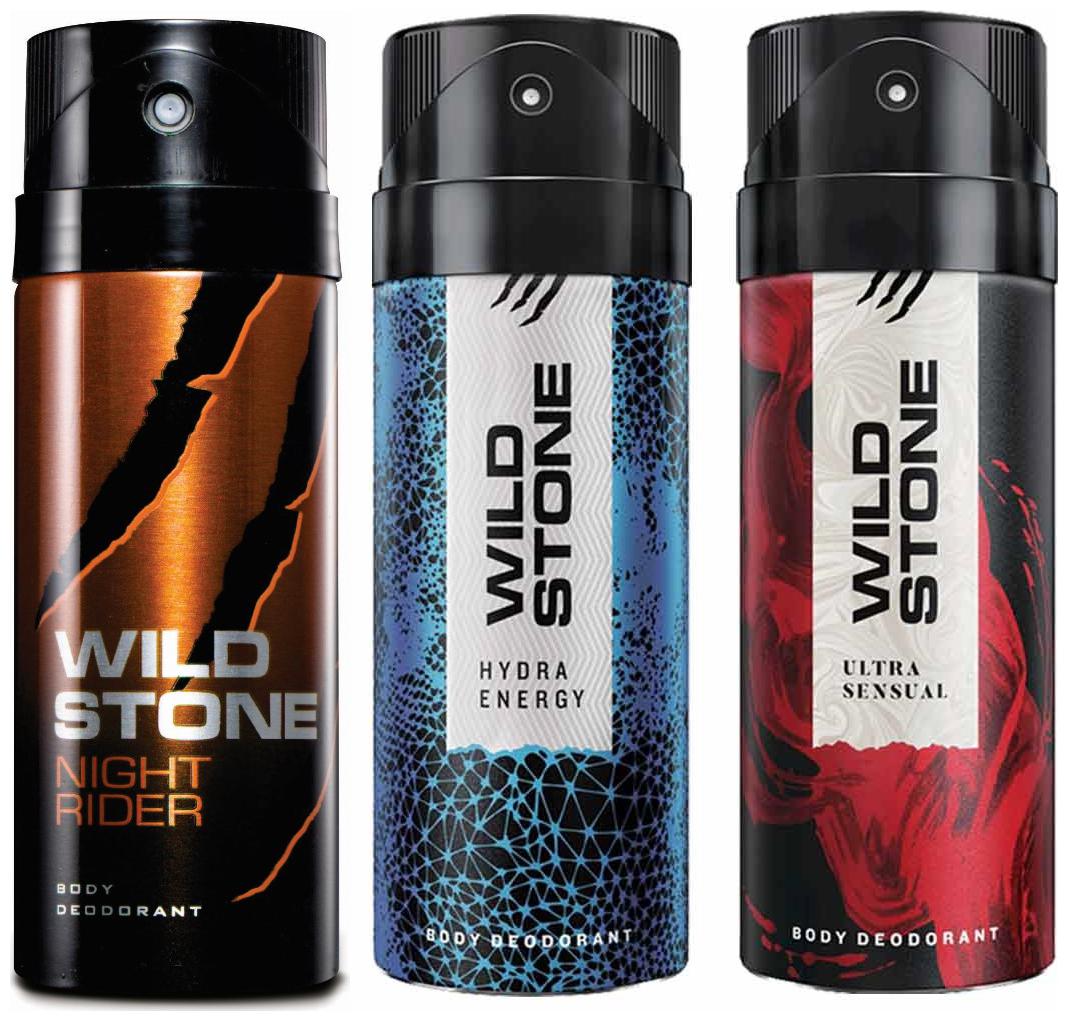 

Wild Stone Ultra Sensual Night Rider Hydra Energy Deodorant (Pack Of 3)
