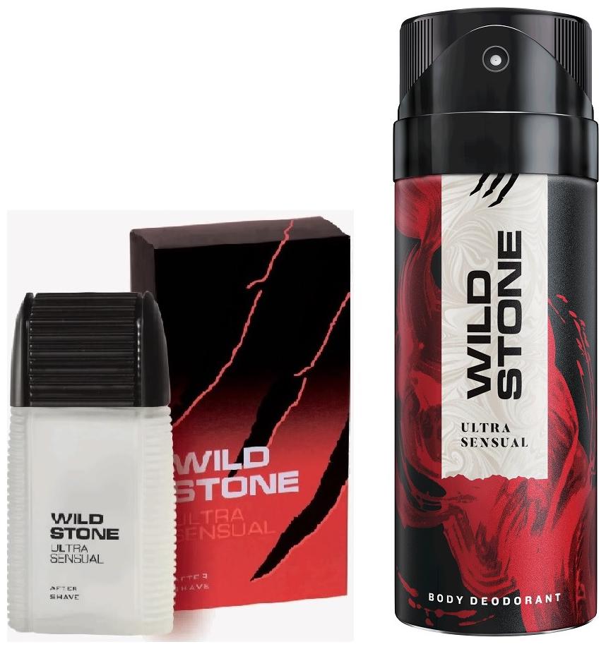 

Wild Stone Ultra Sensual Deodorant (150 ml) And Ultra Sensual Aftershave Lotion (50 ml) (Pack of 2)
