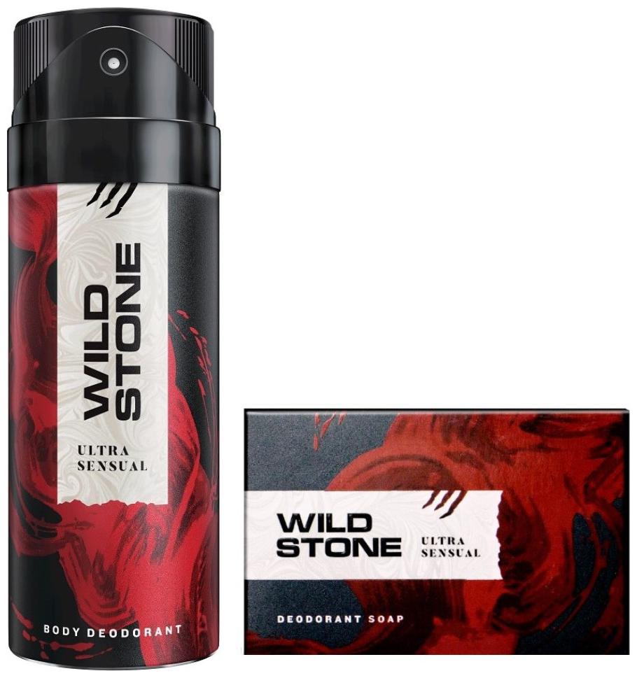 

Wild Stone Ultra Sensual Deodorant(150ml ) and Soap(125g ) Pack of 2