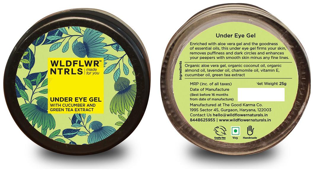 

Wildflower Naturals Under Eye Gel with Cucumber and Green Tea Extract-25g