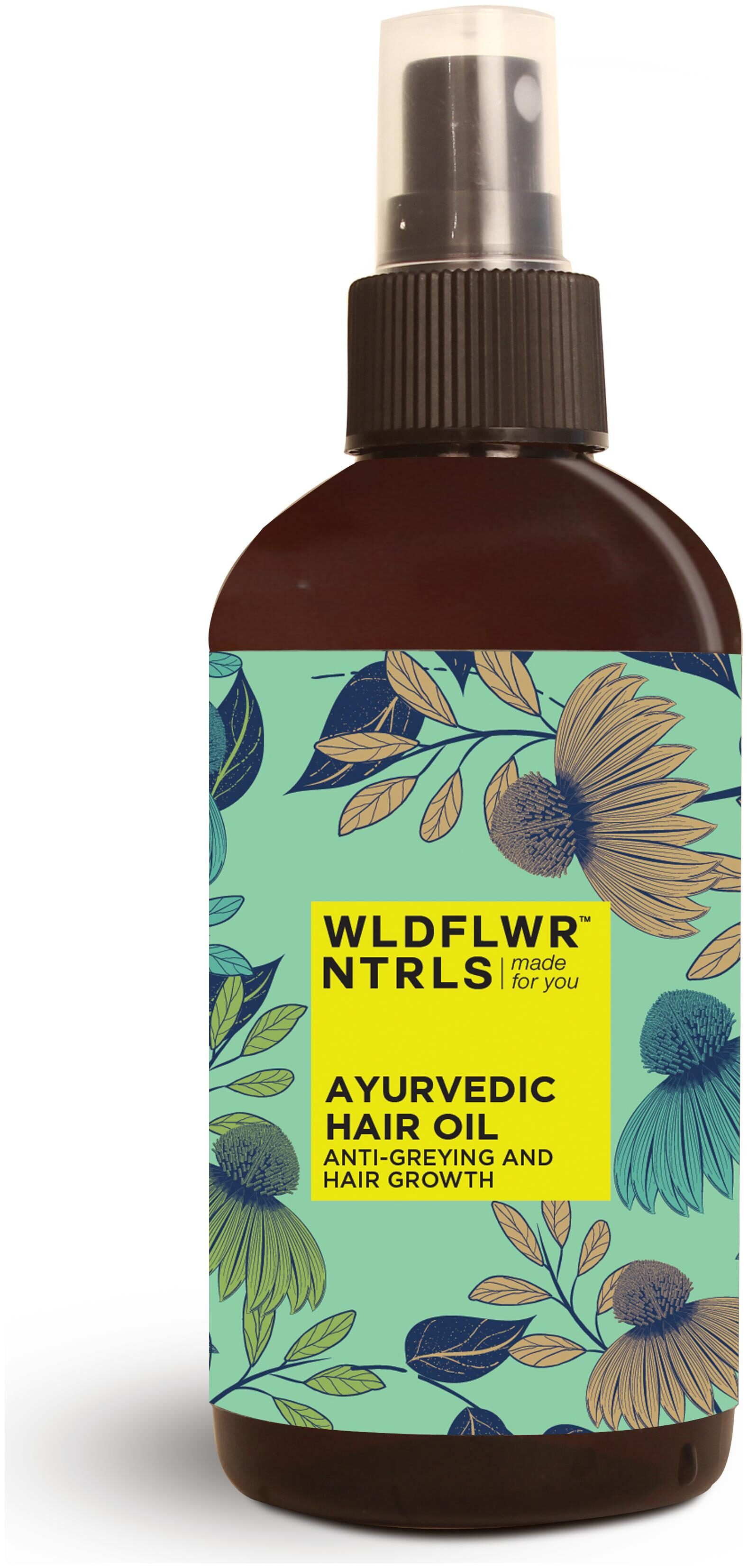 

Wildflower Naturals Ayurvedic Hair Oil - Anti-Greying and Hair Growth-200ml