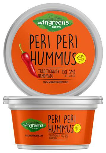

Wingreens Farms Hummus Peri Peri 150 g