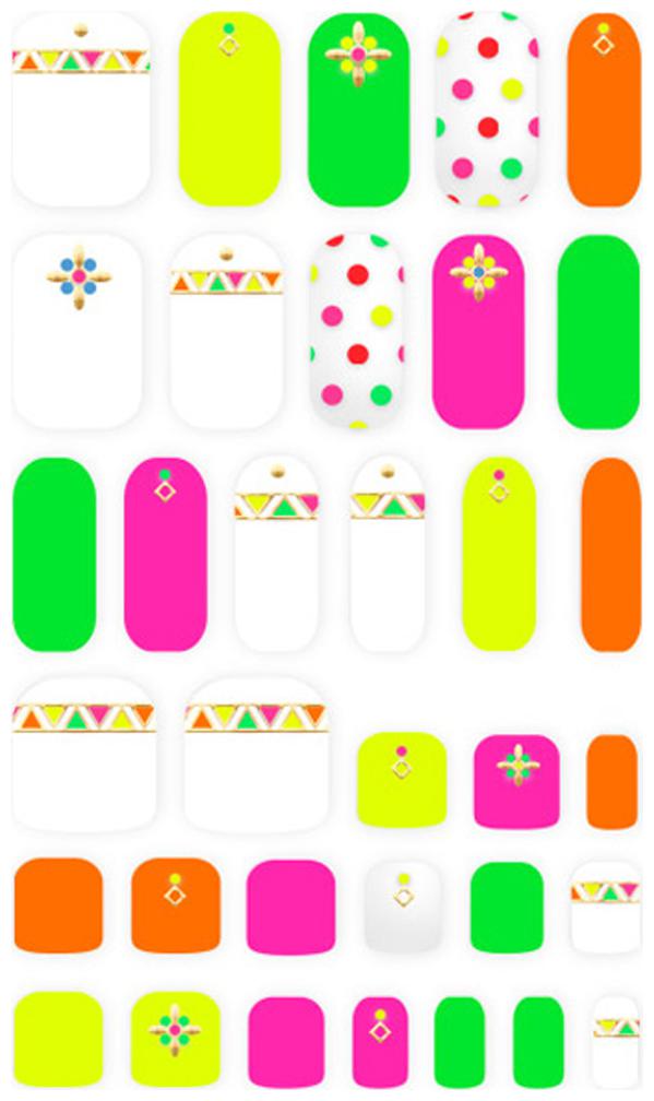 

Withshyan Self-Adhesive Trendy Nail Art Stickers Summer Mood